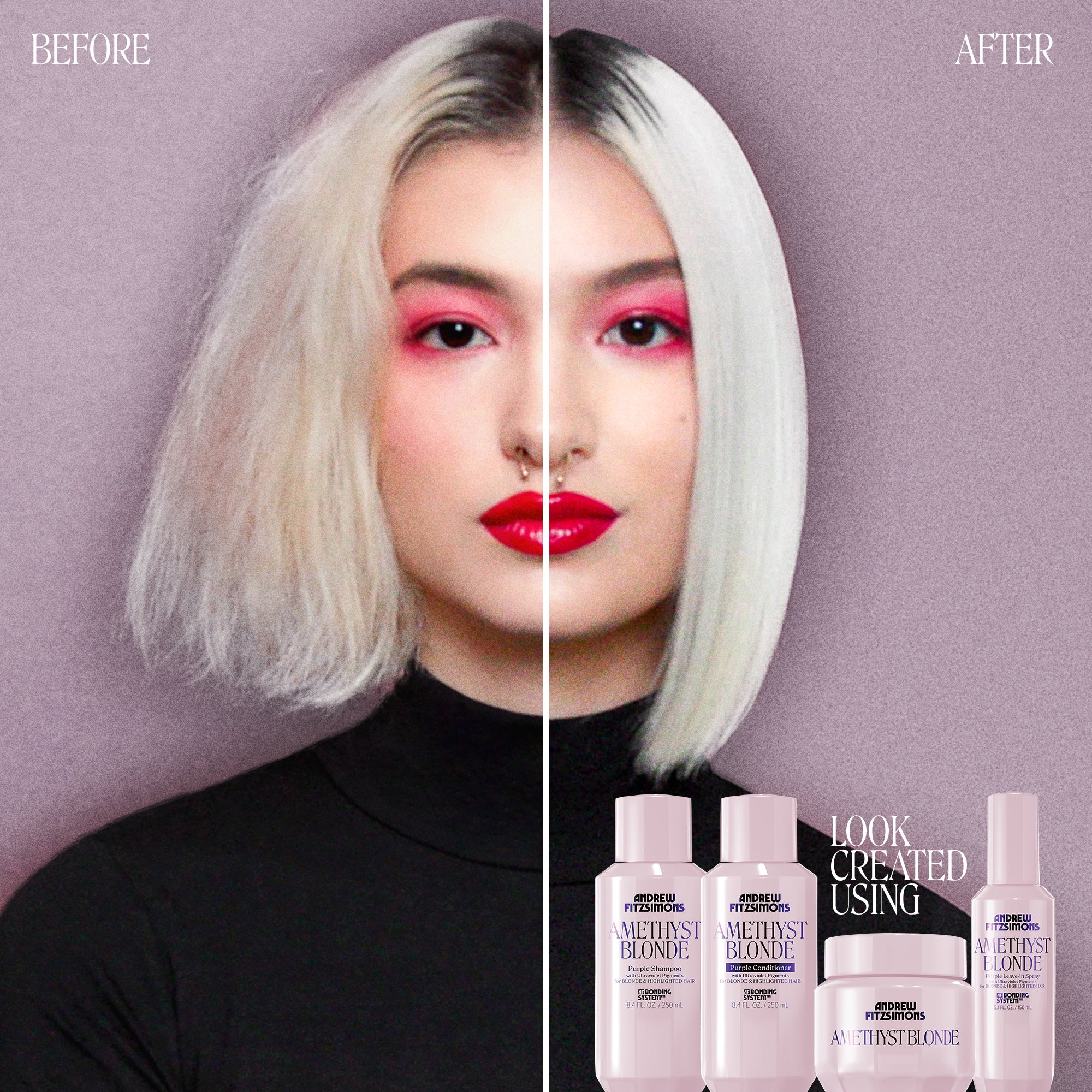 AMETHYST BLONDE Purple Leave-In Spray & Heat Protectant
