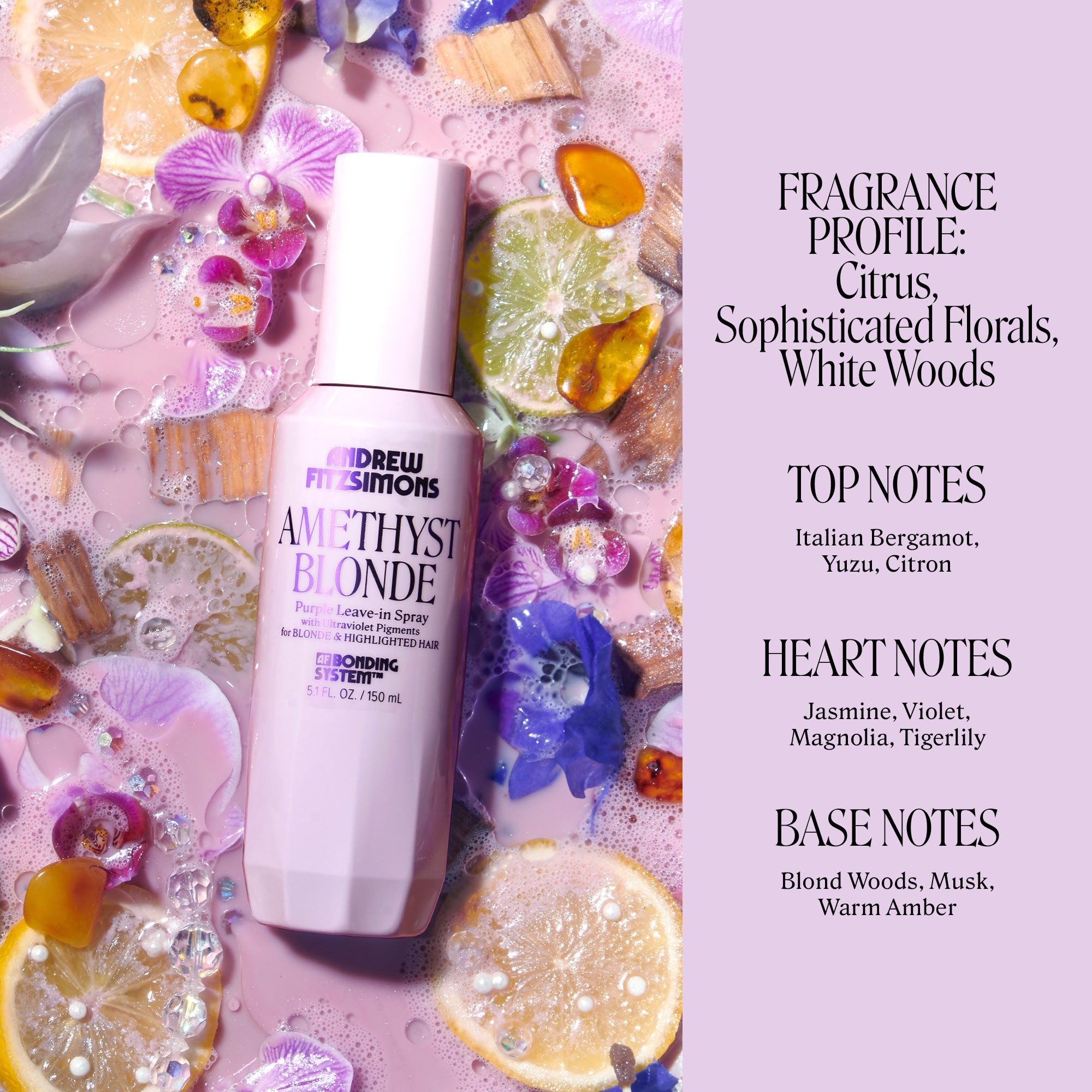 AMETHYST BLONDE Purple Leave-In Spray & Heat Protectant