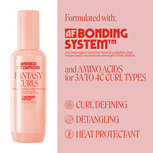 FANTASY CURLS Nourishing Detangler Spray, Anti-Frizz & Heat Protectant