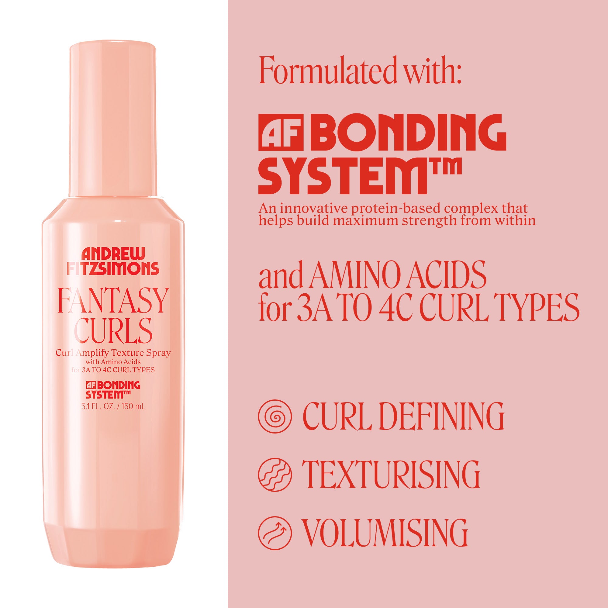 FANTASY CURLS Curl Amplify Spray for Natural Bounce with Castor Oil
