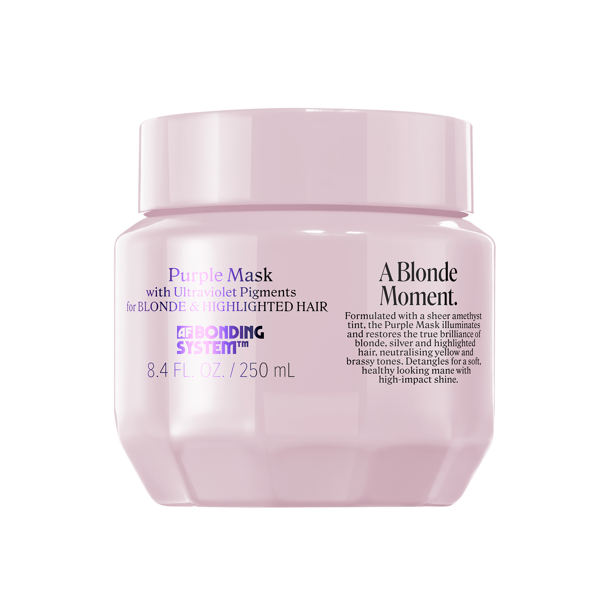 AMETHYST BLONDE Purple Brass Toning Mask Treatment with Shea